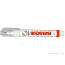 Коректор-ручка Kores Metal Tip, мет.након, 10г, К83301	