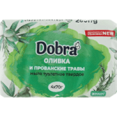 Мило тверде DOBRA олива та прованські трави 4шт/упаковка 4*70гр 280гр