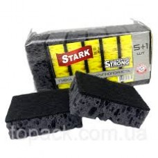 Губка для посуди пориста STARK 5+1 чорні	