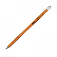 Олівець чорно-графітний HB KL100 KLERK з гумкою жовтий