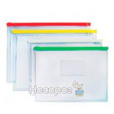 Папка-конверт В5 пластикова на блискавці, SK-0619