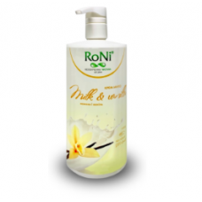 Мило рідке/крем RoNi 1л, Milk&Vanilla з доз.