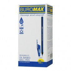 Ручка масляна, Buromax, Linea, синя (ВМ.8362-01)
