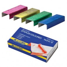 Скоби 24/6 кольорові, Buromax (BM.4422)